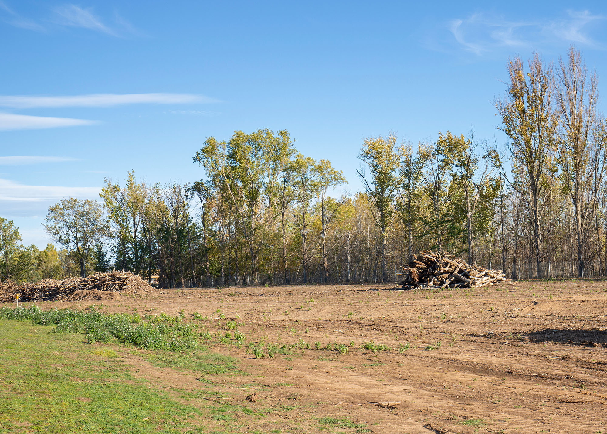 land clearing services in Northern Michigan by Peninsula Excavating